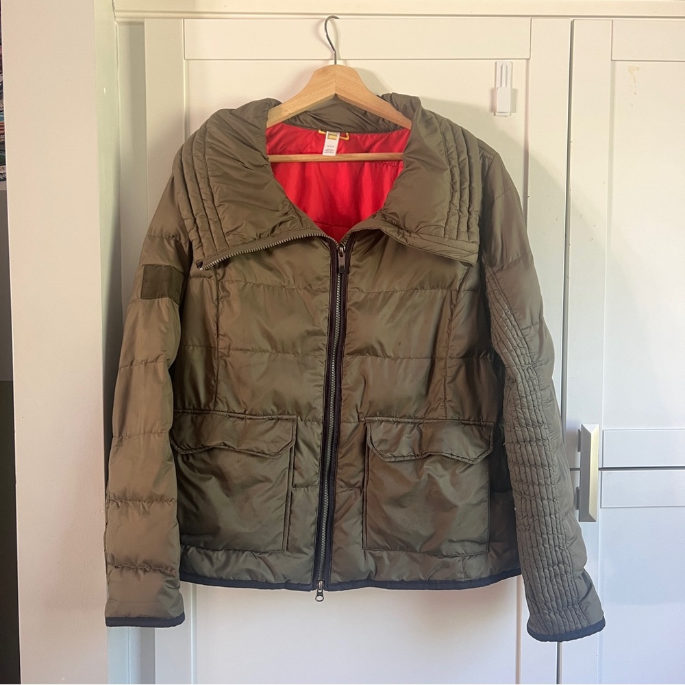 Lole Women’s Green Quilted Down Filled Puffer Jacket Size XL